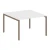Белый/Металл мокко