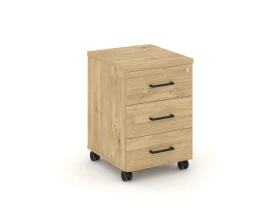 Тумба мобильная 3 ящ. Стандартные колеса 416x460x611 Стайл Проджект / Style Project images
