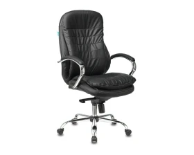 Кресло Бюрократ T-9950/BLACK Натуральная кожа, Черный images