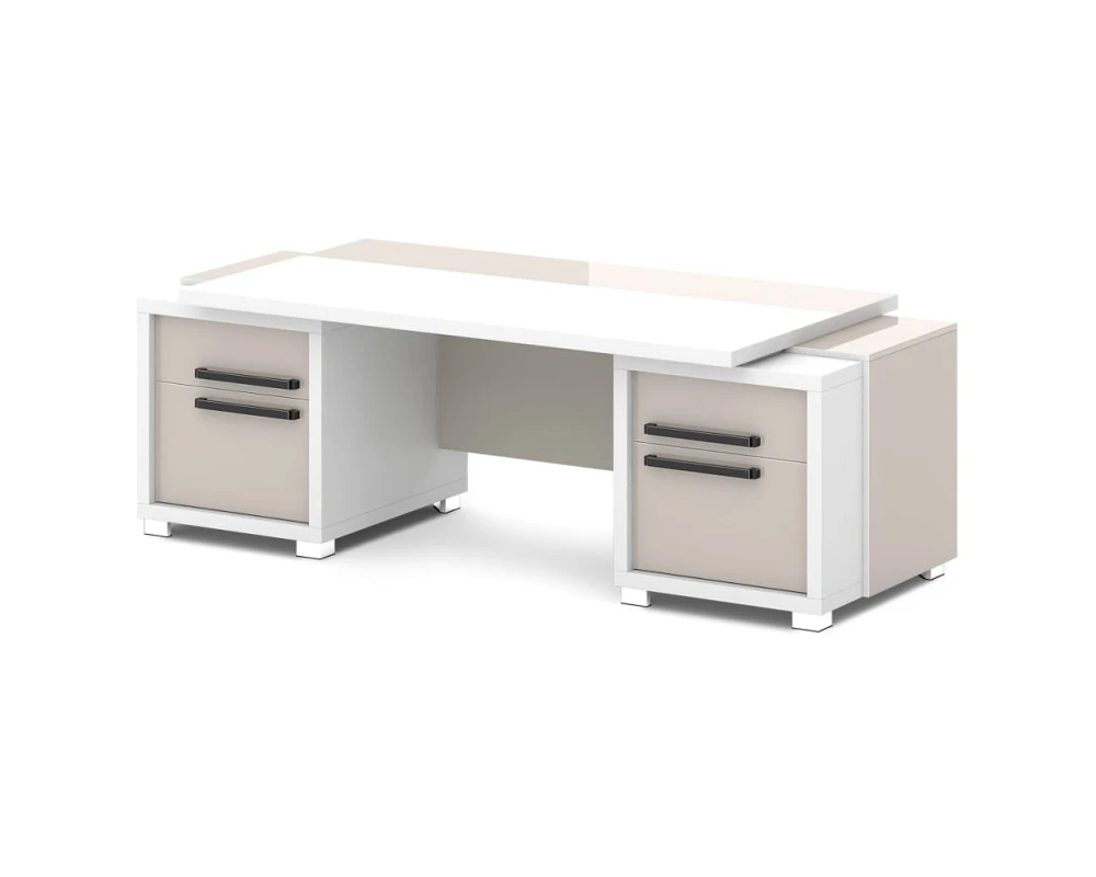 Стол с двумя тумбами 2270х1000х750 Грейс / Grace