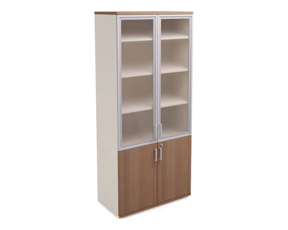 Шкаф стеклянный для документов H215xL90xS44 Prizma