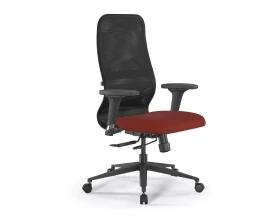 Кресло ErgoLife SynchroSit 8 B2-9D M18.B11.G19.W02 Сетка/Ткань, Черный/Красный images