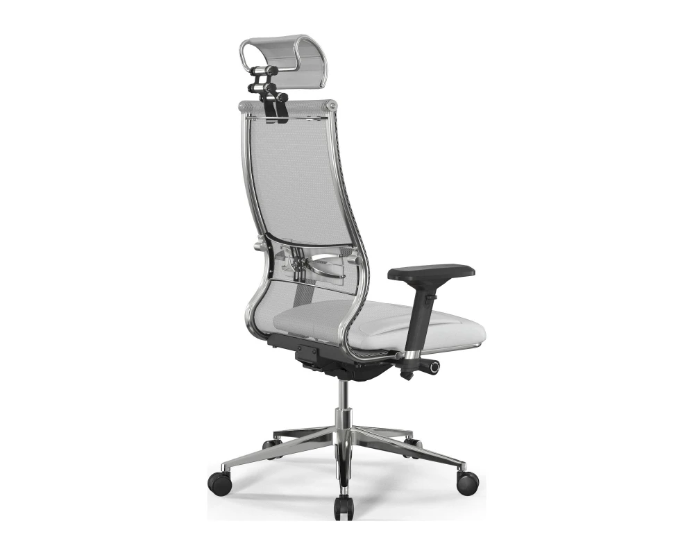Кресло Samurai L2-6D M26.B32.G25.W03 Сетка/Экокожа, Белый