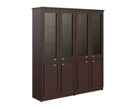 Шкаф большой с 4 стекланными дверьми 1808х466х2023 Раут / Raut images